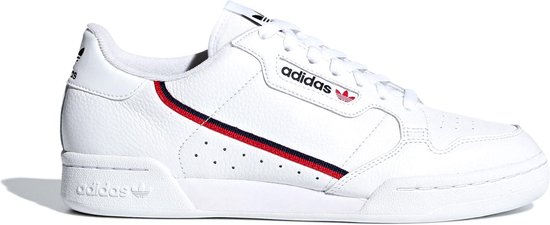 adidas CONTINENTAL 80 Heren Sneakers - Ftwr White/Scarlet/Collegiate Navy -  Maat 44 2/3 | bol.com
