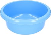Rond afwasteiltje / afwasbak - 6,2 liter - blauw - Kunststof afwasteil / handwas camping