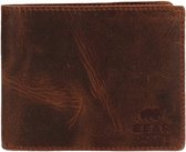 Bear Design Tapir Leren Billfold - Bruin