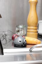 Kikkerland Kookwekker - In een vorm van een kat - 60 minuten timer - Keuken accessoires