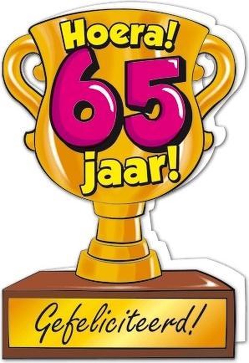 Trofee kaart - 65 jaar