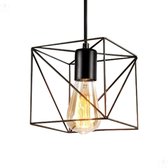Blixt EMMA - Industriële lamp met metalen frame - Lichtbron niet meegeleverd - Hang lamp - Vintage hanglamp - Verstelbaar