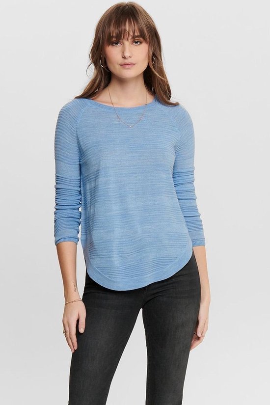 Pull Femme JDY à Boutons Devant - Manches Longues, Col Rond, Style Tricoté Rayé - 3