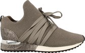 La Strada Sneaker Laag Dames Sneakersock Trend Mesh - Taupe | 38