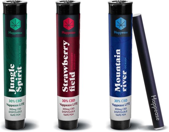 Happease CBD pen - Strawberry Field disposable pen