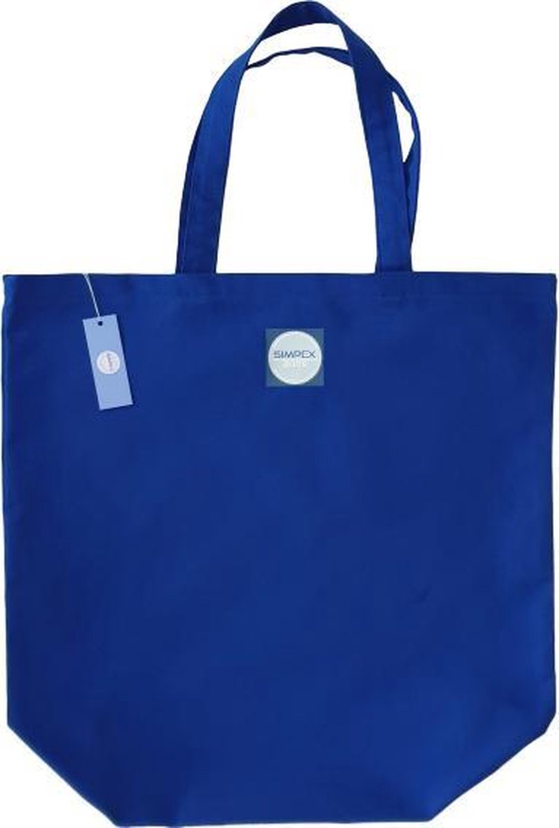 Simpex2005- Shopper - 44 x 43cm - katoen – Blauw