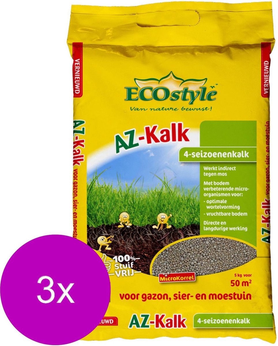 Ecostyle Az-Kalk 50 m2 - Kalk - 3 x 5 kg