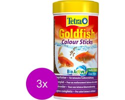 Tetra Visvoer Goldfish Colour Sticks - Vissenvoer - 3 x 250 ml