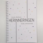 Invulboek voor herinneringen kleur | A5 | 76 pagina's | 35 herinneringen in 1 boek | BBTT design