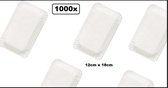 1000x Kartonnen schaaltje Ersatz gevoerd 12x18cm - broodje snack vette hap oliebol vis beleg