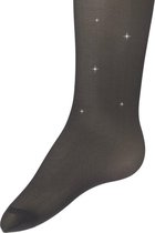 Glitterpanty grijs met zilveren glitters-170/176
