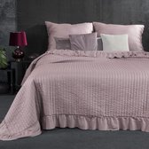 Beddensprei_sprei_kleur_Roze_220X240cm_100% POLYESTER_