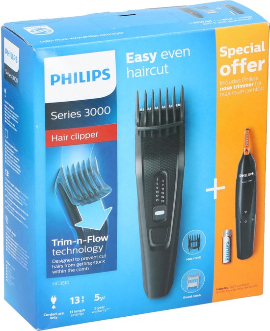 philips series 3000 hair clipper hc3510