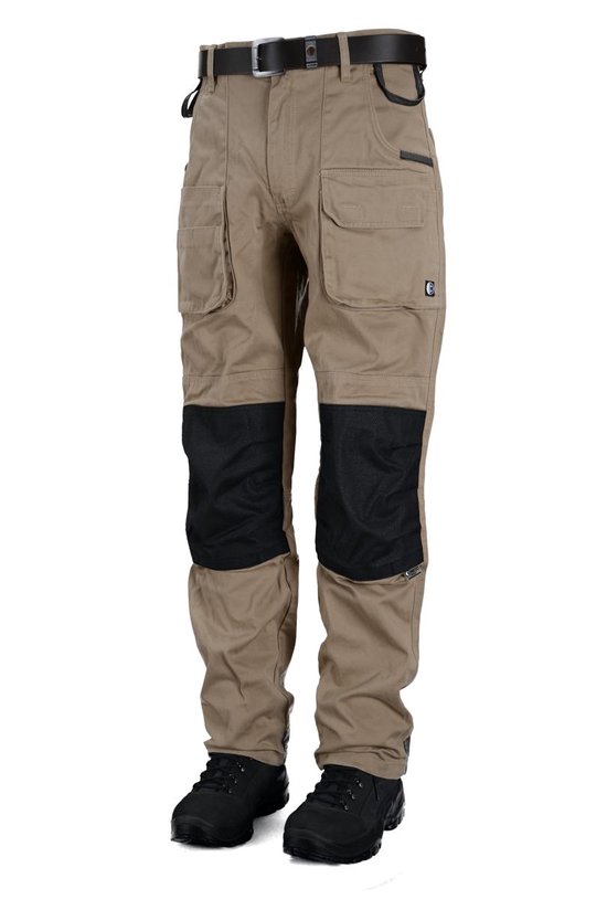 Beckum Workwear EBT03 Basis broek met B-Protect voorgevormde knie Khaki 46  32 | bol.com