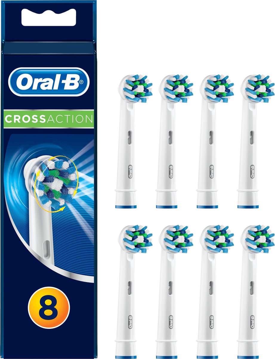 Oral-B Cross Action EB50 - 8 stuks voordeelverpakking -opzetborstels - Oral B