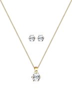 Elli Jewelry Set Basic Swarovski® Crystals 925 Argenté