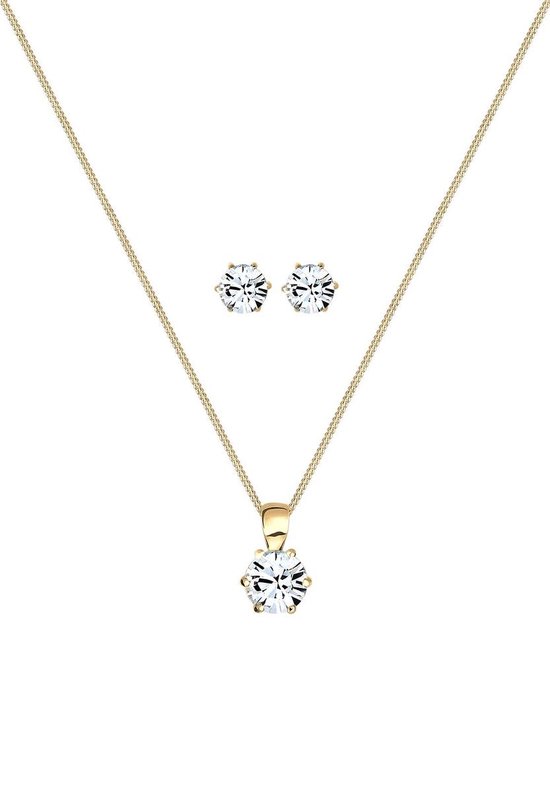 Elli Jewelry Set Basic Swarovski® Crystals 925 Argenté