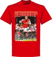 Bergkamp Arsenal Old Skool T-Shirt - Rood - L