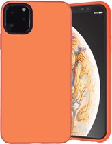 Oranje telefoonhoesje geschikt voor Apple iPhone 11 Pro Hoesje