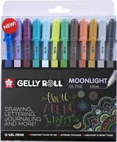 Sakura Gelly Roll Moonlight 06 gel stylo set 12 - Cosmos - effet fluorescent