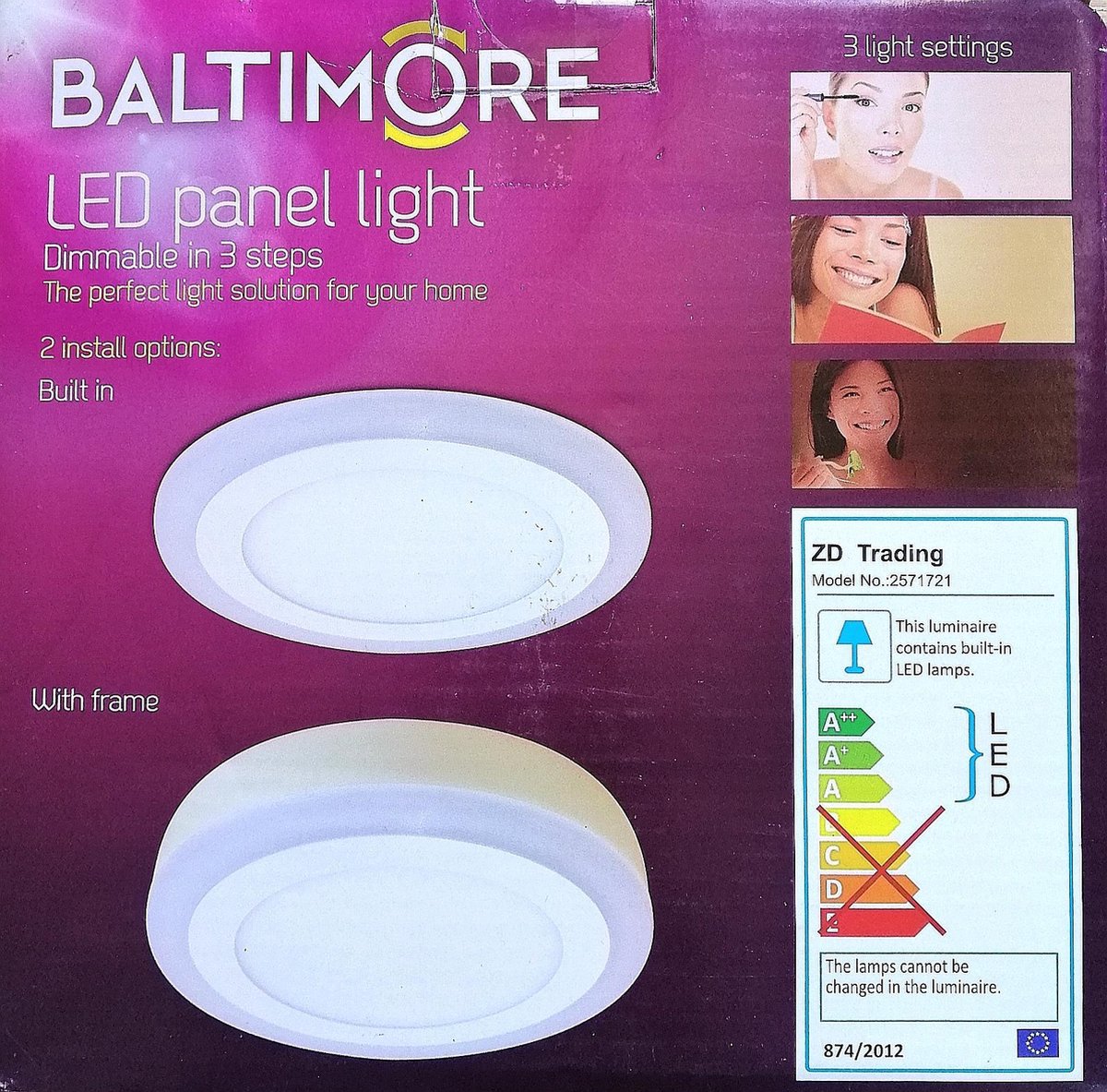 Baltimore Led panel light | bol.com