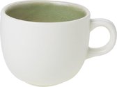 Cosy en Trendy Chrome Green Koffiekopje D8xh6.5cm 20cl Aardewerk - (Set van 6) En Yourkitchen E-kookboek - Heerlijke Smulrecepten