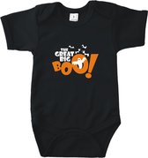 Rompertjes baby met tekst - The Great Big BOO! - Romper zwart - Maat 74/80