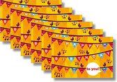 6 MAP wenskaarten met envelop - Happy Birthday - 15 x 10 cm