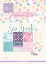 Marianne D Paperpad Sea sparkle by Marleen A5 PK9163 A5