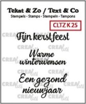 Crealies Tekst & Zo stempel Nederlands no.25 Kerst