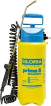 Gloria Plantenspuit met 5L capaciteit | Handige drukspuit voor uw tuin met 2.5m slang | Flexibele sproeier met maximale druk van 3 bar | Compressor spuit | Groot bereik