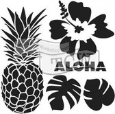 Hobbysjabloon - Template 6x6" 15x15cm aloha