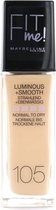Maybelline - Fit Me Luminous & Smooth Foundation - Natural Ivory 105