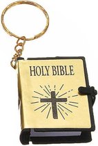 Akyol - Holy Bible goud sleutelhanger -god - geloof - geschenk