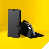 Accezz Hoesje Met Pasjeshouder Geschikt voor iPhone SE (2022) / SE (2020) / 8 / 7 / 6s / 6 - Accezz Wallet Softcase Bookcase - Zwart
