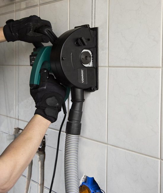 VONROC Muurfrees – Sleufmachine – 1700W – Ø150MM – Incl. 2 stuks diamantschijven & opbergtas