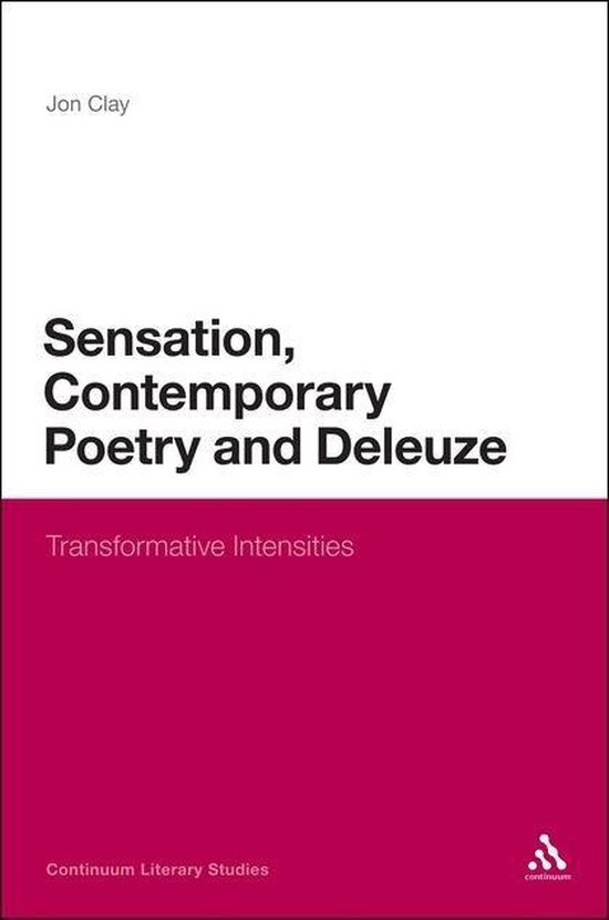 Sensation, Contemporary Poetry And Deleuze - cover