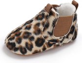 Prachtige handgemaakte klassieke baby pre-walks schoentjes voor Baby Meisje / Jongen | Bont - Warm - Furry | Leopard - Luipaard | Boots - Mocassins – Slofjes - Sneakers - Schoenen | Unisex - 