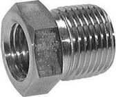 3/8'' NPT x 1/8'' NPT M/F RVS Verloopring 210 Bar - Hydrauliek - FL2S-MF-ST-038N-018N