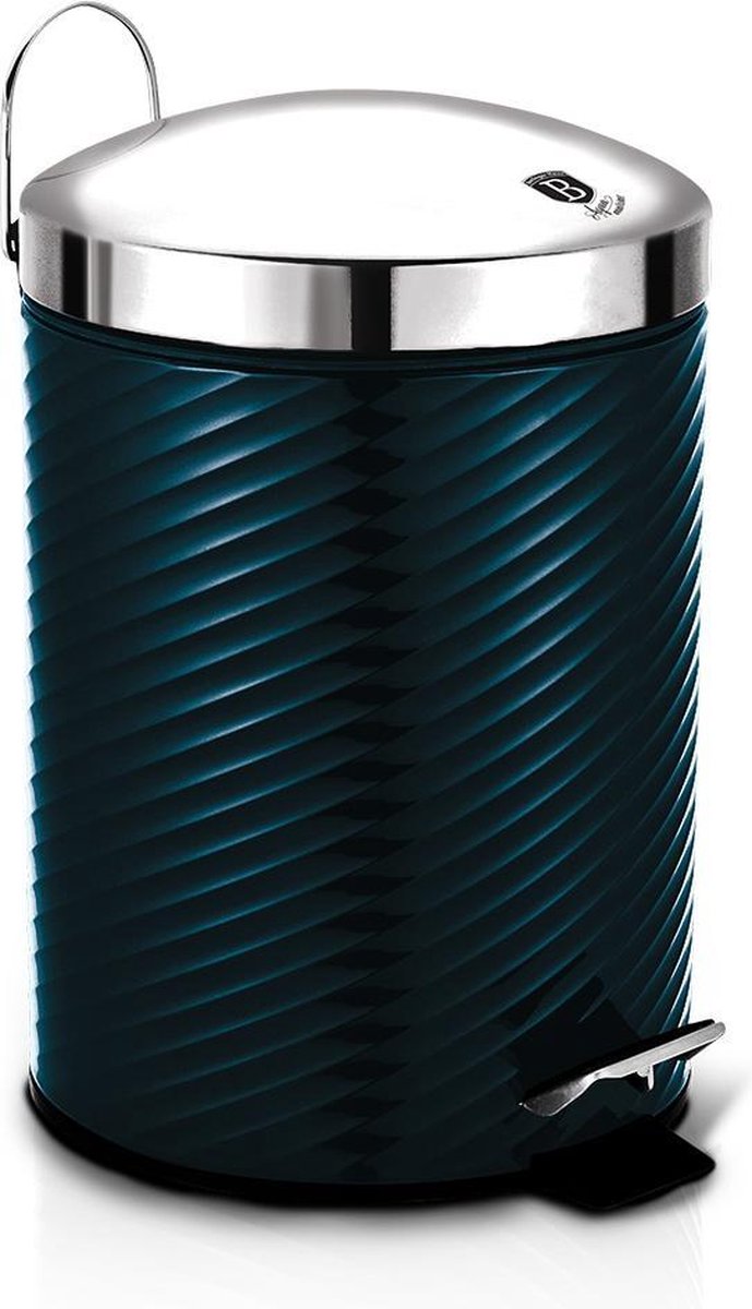 Goedkoopste Berlinger Haus 6436 - Pedaalemmer 12 liter - Metallic line - Aquamarina editie