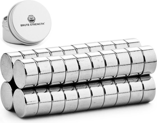 Brute Strength - Super sterke magneten - Rond - 10 x 5 mm - 40 Stuks -  Geschikt voor... | bol.com