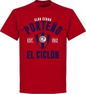 Club Cerro Porteno Established T-Shirt - Rood - XL