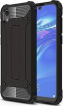 Huawei Y5 2019 Armor Back cover - Zwart - Hard PC Shockproof - Hybrid