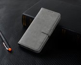 P.C.K. Hoesje/Boekhoesje luxe grijs geschikt voor Apple Iphone 5/5S/5SE