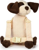 Goldbug - Harness Buddy kindertuigje - Knuffel rugzakje met looplijn - Looptuigje Puppy Vlek - Tuigje Kind