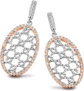 Velini jewels -EA6497R -Oorbellen -925 Zilver rosé -Cubic Zirkonia