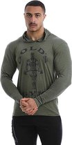 Muscle Joe Long Sleeve T-Shirt - Army Marl - L