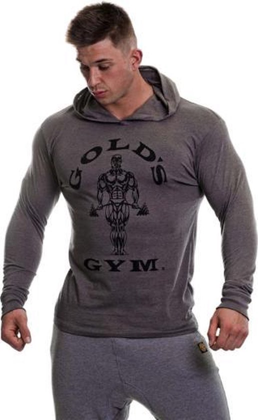 Muscle Joe Long Sleeve T-Shirt - Grey Marl - XL