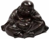 Beeld Polystone Lachende Boeddha (13 cm)