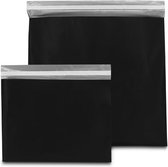 Plastic Verzendzakken - Zwart - 40 x 30 cm (M) - 100 micron - (Kleding - Webshop) - 20 stuks